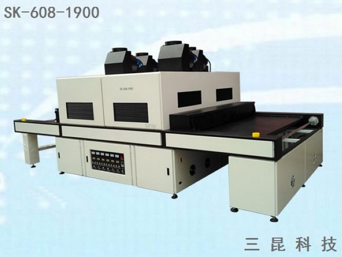 大型UV胶印固化设备超宽1.9米输送面UV光固化炉设备SK-608-1900